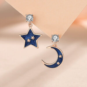 Night Sky Earrings - Rose Gold