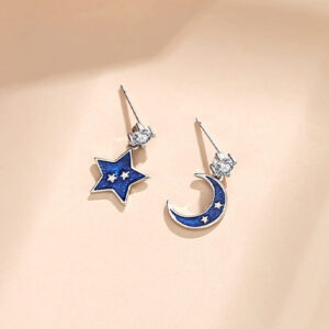 Night Sky Earrings - Silver