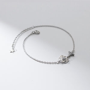 Rose Bracelet - Silver